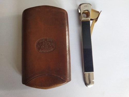 Ancien étui cigare cuir - ancien,
