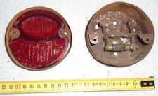 FEU phare STOP ancien arrière verre rouge moto voiture vintage vieux
