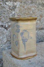 Vase à Ikebana Signé Eduardo Constantino Années 1980 Hauteur: 24cm