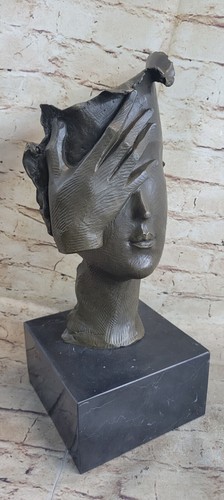 Fonte dali visage bronze - dali,