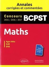 Maths. BCPST. Annales