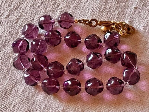 Collier ancien perles cristal
