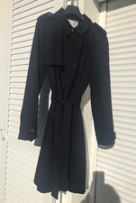 Trench Eric Bompard Bleu taille M 100% coton