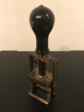 Ancien Tampon Encreur Dateur