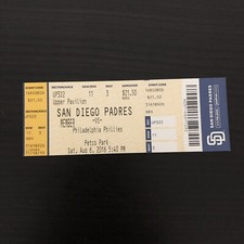 Jake Thompson MLB DEBUT Ticket Stub Phillies Angels 2016