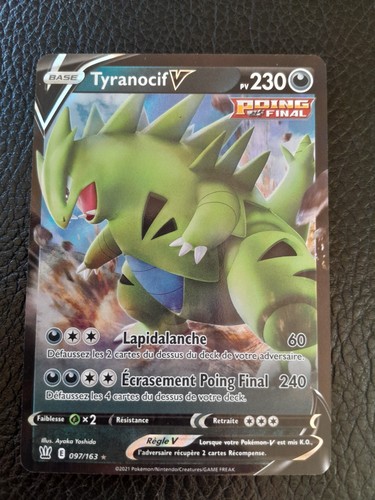 Carte pokémon tyranocif - carte, v