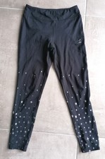 Leggings de sport fille 10 ans Energetics noir avec petites étoiles
