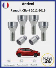 Ecrous antivol de roues Renault Clio 4 2012-2019 (4 écrous antivol + 2 douilles)