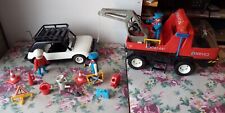 Lot playmobil camion depannage depanneuse rouge 3961 origine voiture 3 perso