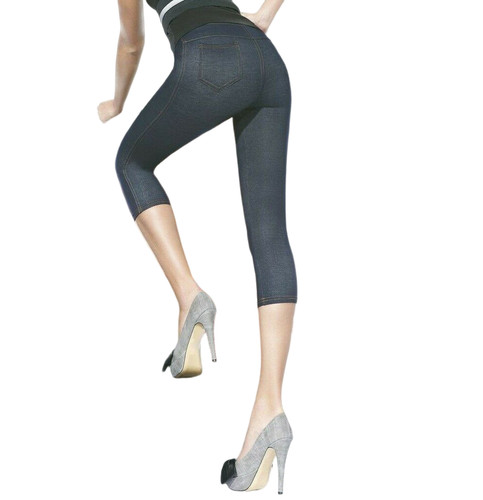 Legging court bas bleu - legging, 3/4