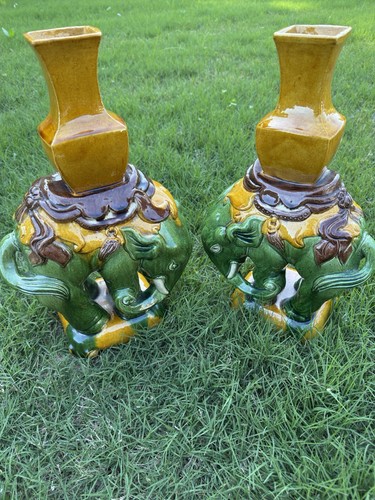 Vintage chinese sancai glazed - chinese,