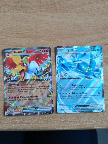 Lot cartes pokémon - cartes, ho-oh-ex