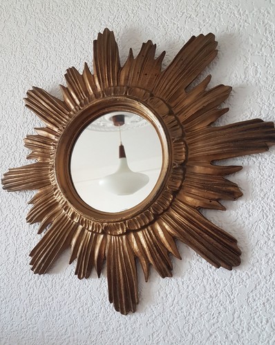 Ancien miroir soleil - ancien,