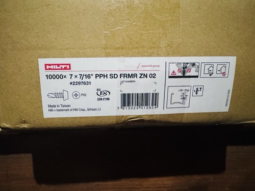 Hilti 10000 pph - 10000×, 7×7/16"