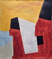 Peinture huile abstraite - l'huile,