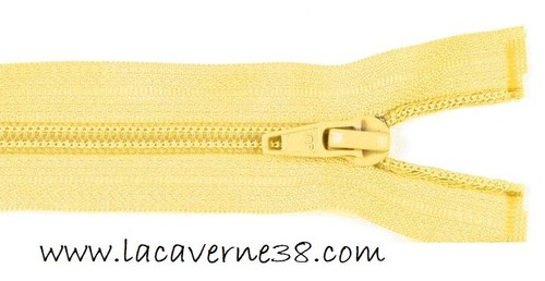 Fermeture éclair 12cm - , jaune