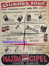 PUBLICITE MAZDA CIPEL PILES