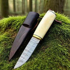 Handmade Damascus Steel Puukko