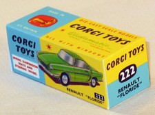 CORGI TOYS RENAULT FLORIDE  BOITE REPRO REF 222