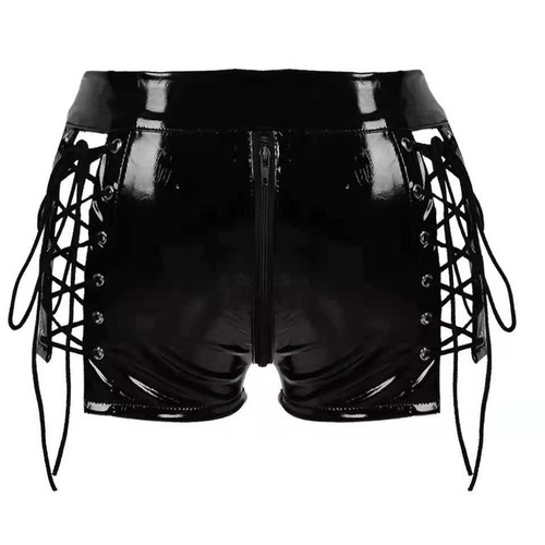 Simili cuir verni short - simili, femme