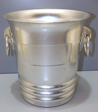 -ANCIEN SEAU à CHAMPAGNE ALUMINIUM ARGIT made in France FEUILLES de VIGNE     D