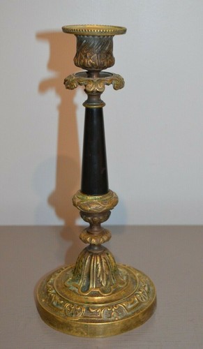 Bougeoir bronze ciselé style - bronze,
