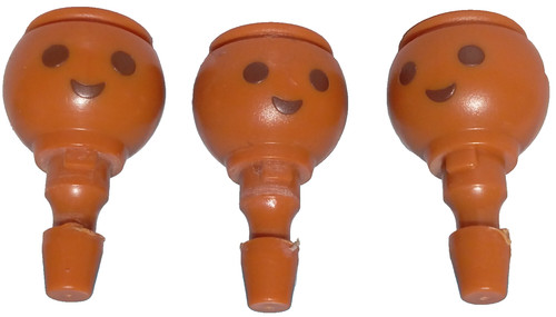 Playmobil têtes égyptien - x3,