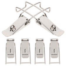  6 Pcs Fermoir Acier Inoxydable Loquet Bascule Verrouillage De Porte Garage