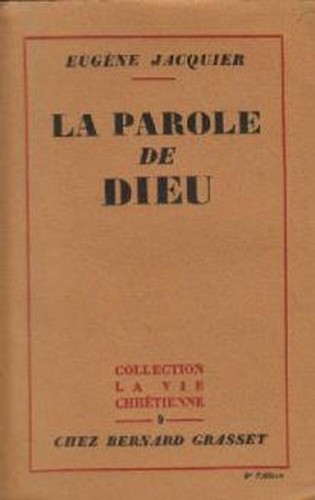 Parole dieu jacquier - parole, |