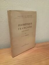 Phonétique Française - E. et J. BOURCIEZ - Éditions KLINCKSIECK - 1968