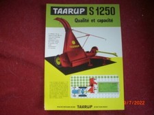 ANCIEN  PROSPECTUS   PUBLICITAIRE  ENSILEUSE   TAARUP  S 1250   5/1964