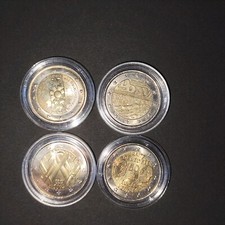 LOT 4 PIECES 2 EUROS COMMEMORATIVES FRANCE REF17248J