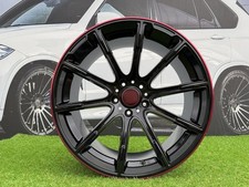 4X24 " 5X130 Noir avec Rouge