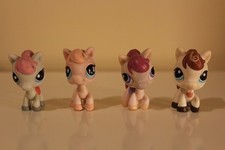 LITTLEST PET SHOP LPS #1263 #1616 #1097 #592 HASBRO 4 HORSE CHEVAL PONEY 