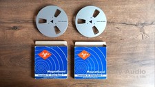 Agfa-Gevaert Bande Magnétique Bobine Cuir 7 Inch 18 cm Alu Reels 2 Pieces