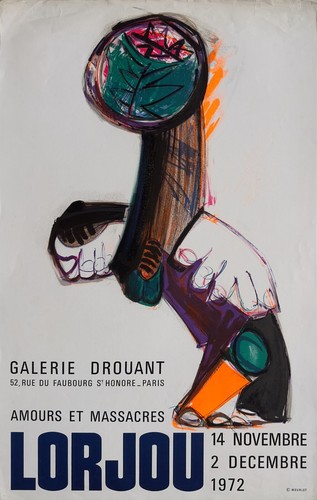 Bernard lorjou affiche - -,