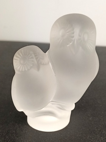 Ancienne statuette chouettes - statuette,