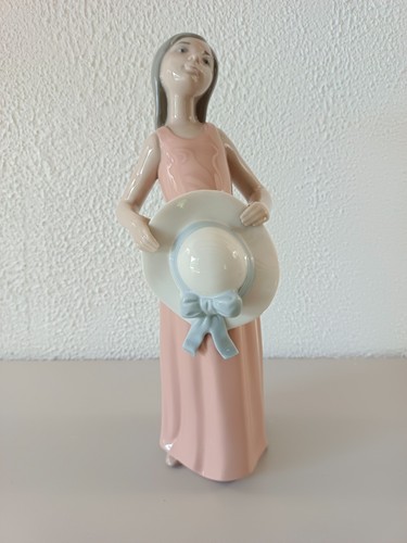 Figurine céramique rose - figurine, cm