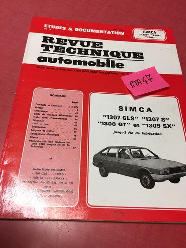 Revue technique automobile - technique,