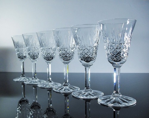 Anciennes verres vin en - 6, a
