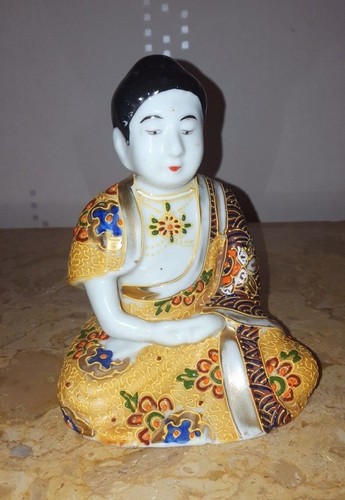 Bouddha porcelaine satsuma - en,