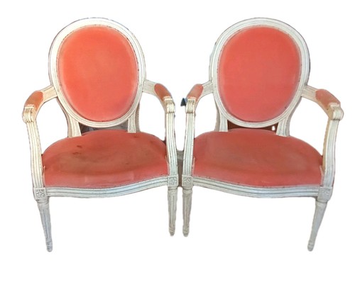 Paire ancien fauteuil - ,