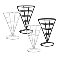  4 Pcs Cornet Frite Panier De