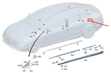 MB EQS V297 Barre de garniture