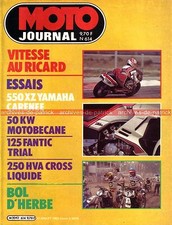 MOTO JOURNAL  614 Essai YAMAHA