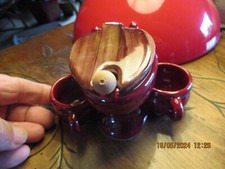 WC Toilettes Ancien Service Moutardier à Moutarde Poivre et Sel Vallauris