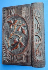 Ancien Écritoire, Bureau Portable En Bois Sculpté