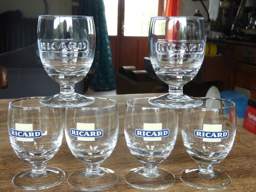 Lot 6verres à - lot,