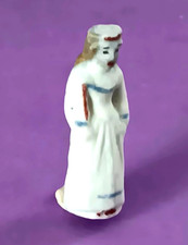 RARE 1ère époque REINE avec SCEPTRE Hr. 2,7cm biscuit décoré belle chevelure