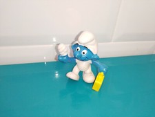 Figurine smurf Schtroumpf Puffi Schlumpfe schleich blessé valise jaune